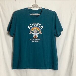 Life Is Good Science Tee Casual Graphic Design Men’s Size XXXL